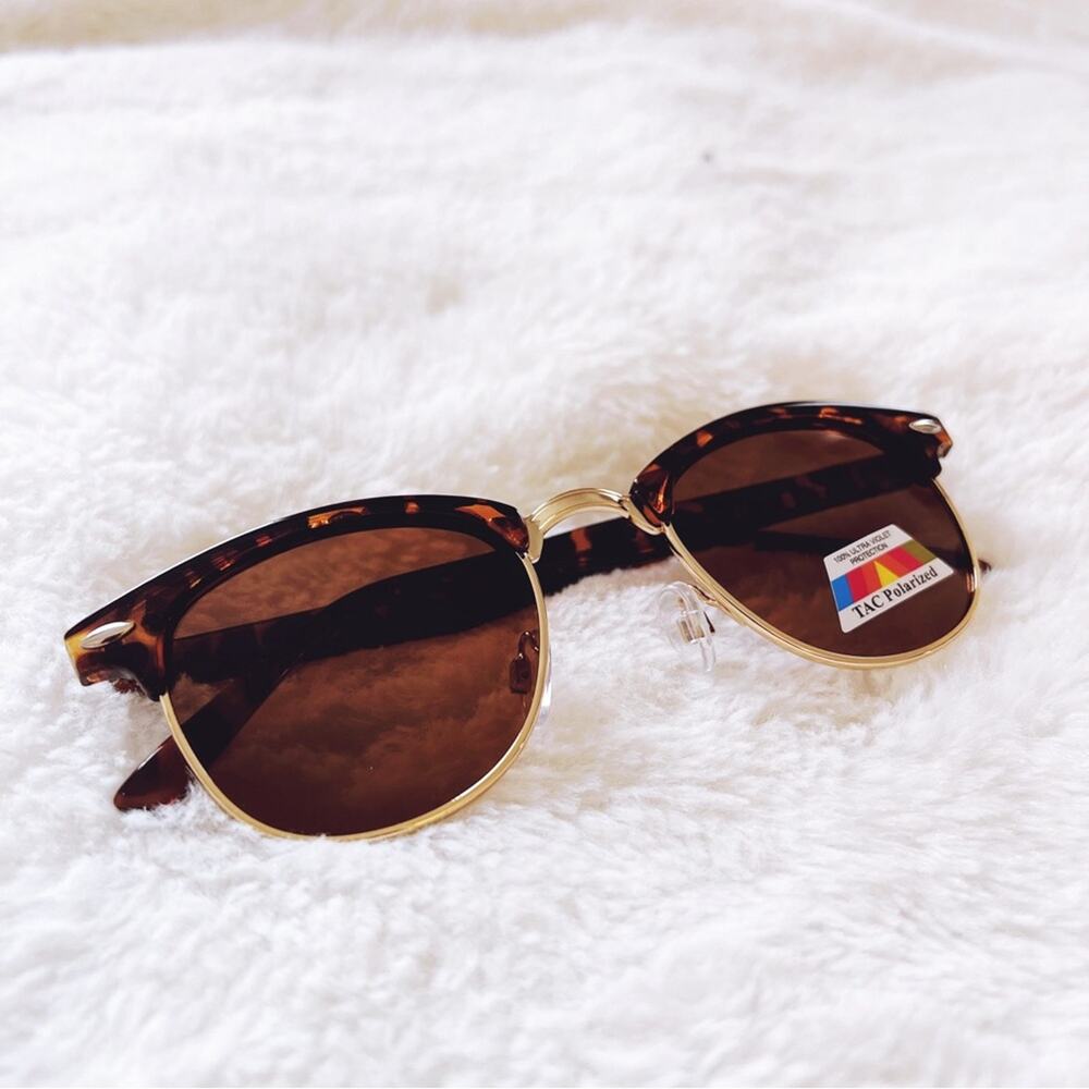 Thalia Brown Sleek Modern Sunglasses